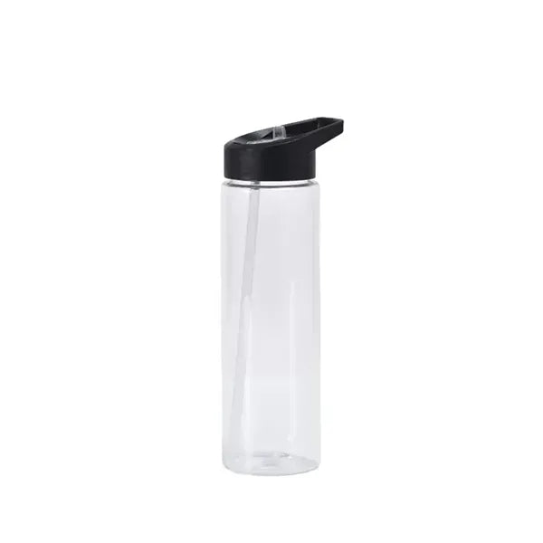 Portable Clear Sports Water Bottle - 24oz with Straw