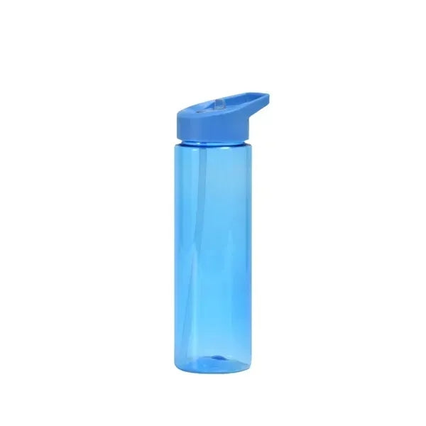 Portable Clear Sports Water Bottle - 24oz with Straw