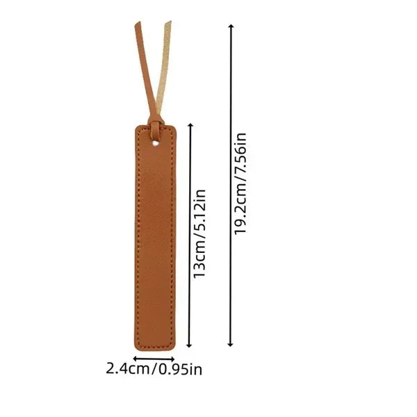 Classic PU Leather Bookmark - Stitched Page Markers