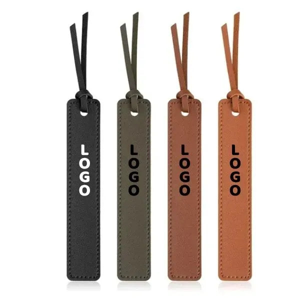 Classic PU Leather Bookmark - Stitched Page Markers