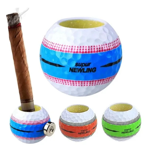 Golf Ball Design Cigar Holder - Unique Shape