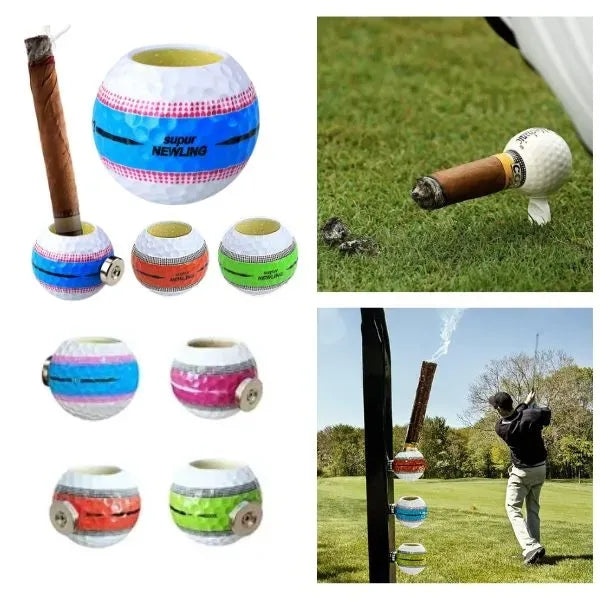 Golf Ball Design Cigar Holder - Unique Shape
