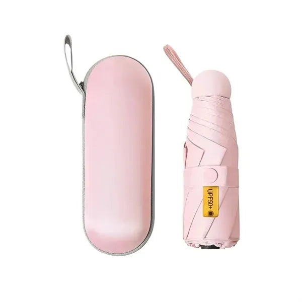 UV Protection Compact Folding Umbrella with Case