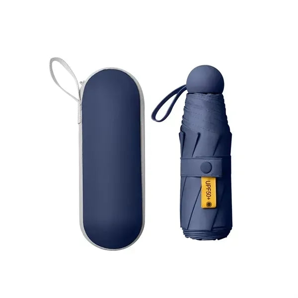UV Protection Compact Folding Umbrella with Case