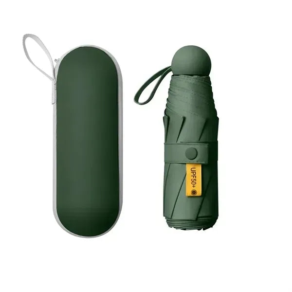 UV Protection Compact Folding Umbrella with Case