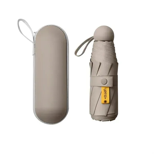 UV Protection Compact Folding Umbrella with Case