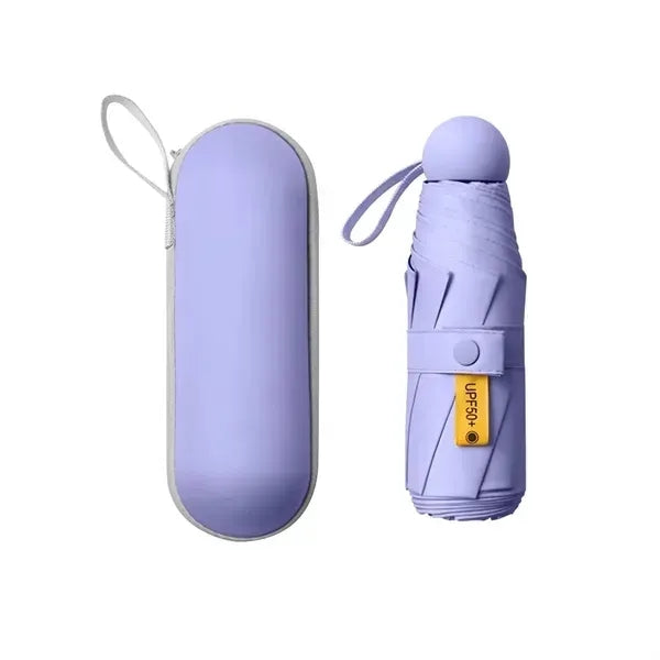 UV Protection Compact Folding Umbrella with Case