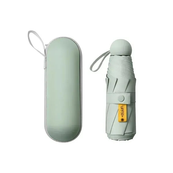 UV Protection Compact Folding Umbrella with Case