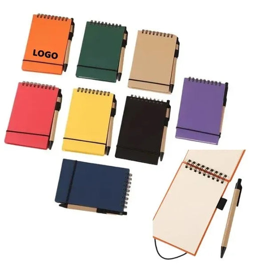 A6 Spiral Notepad & Pen Set - Writing for Notes/Journals