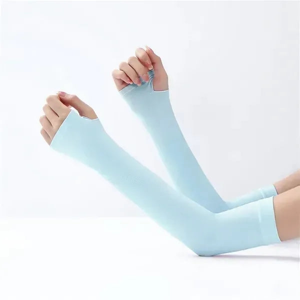 Ice Silk Sun Protection Arm Sleeve - Exercise & Outdoor