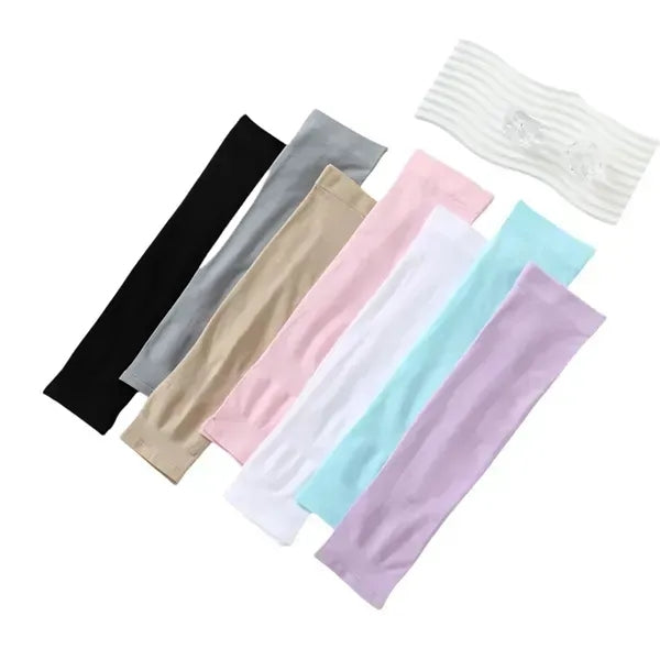 Ice Silk Sun Protection Arm Sleeve - Exercise & Outdoor