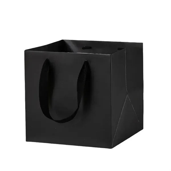 Square Kraft Paper Gift Tote Bag - Durable and Sturdy