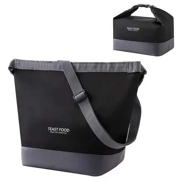 Portable Insulated Lunch Tote - Adjustable Shoulder Strap