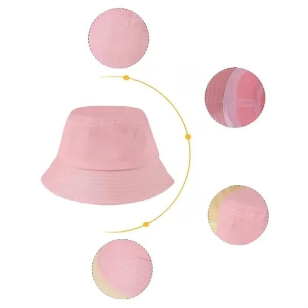 Cotton Bucket Hat - Foldable Packable Sun Protection