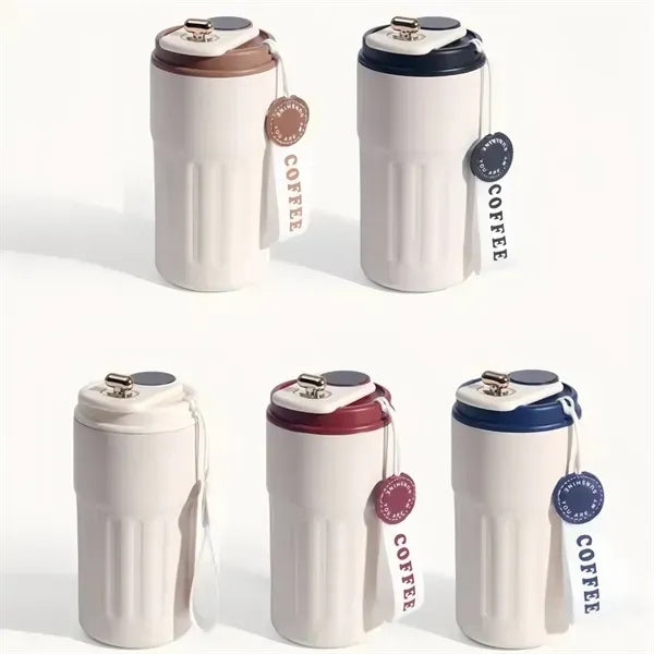 Premium Insulated Stainless Steel Coffee Mug - 15oz Capacity