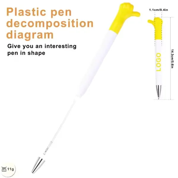 Thumb Finger Shape Plastic Ballpoint Pen