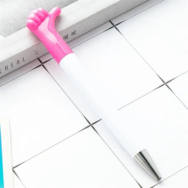 Thumb Finger Shape Plastic Ballpoint Pen
