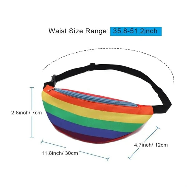Rainbow Stripe Fanny Pack Waist Bag