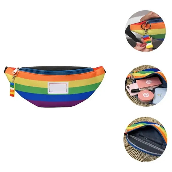 Rainbow Stripe Fanny Pack Waist Bag