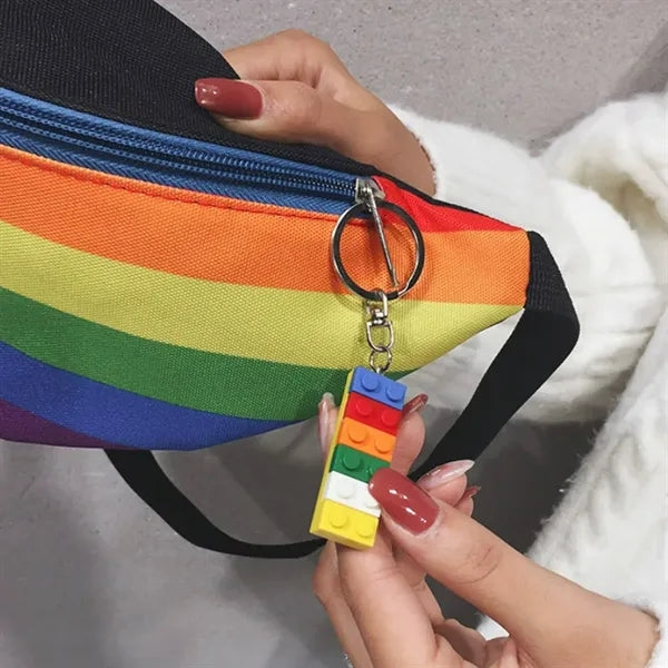 Rainbow Stripe Fanny Pack Waist Bag