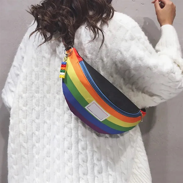 Rainbow Stripe Fanny Pack Waist Bag