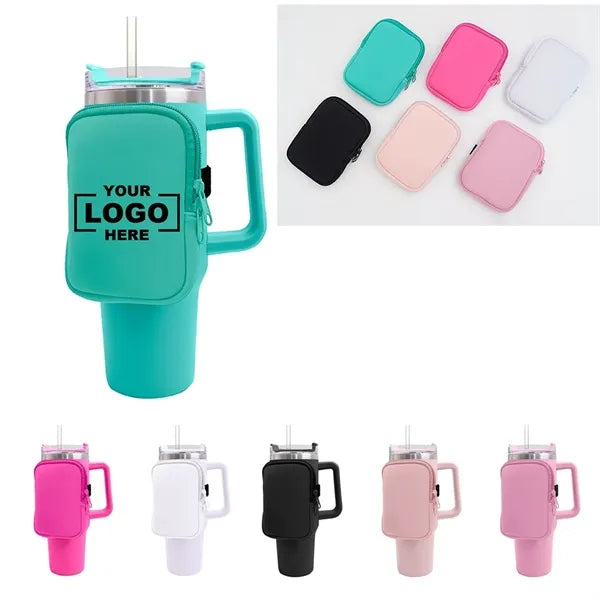 Neoprene Zipper Sleeve For 40oz Tumbler