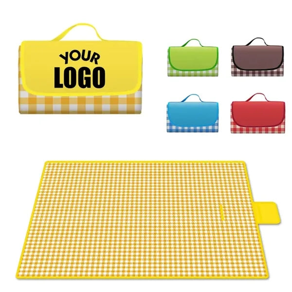 Gingham Picnic Mat for Beach