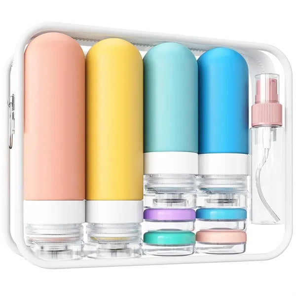 18PCS TSA Approved Silicone Travel Containers