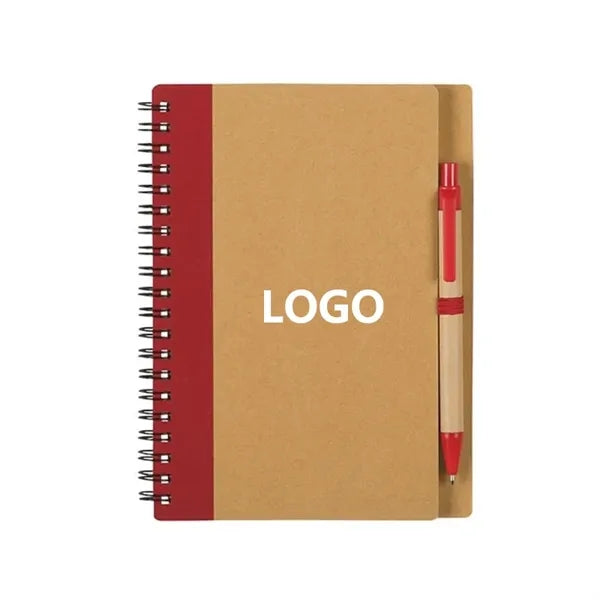 Eco-Inspired Spiral Notebook And Pen Set