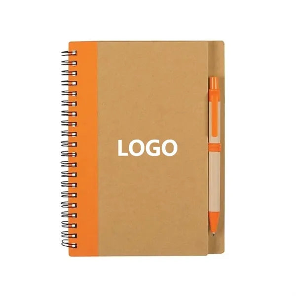Eco-Inspired Spiral Notebook And Pen Set