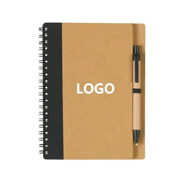 Eco-Inspired Spiral Notebook And Pen Set