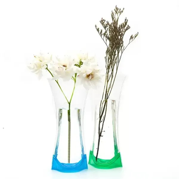 Foldable Clear PVC Vase Stylish & Shatterproof