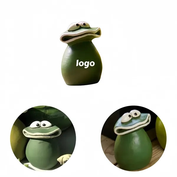Big-Mouthed Frog Resin Desktop Decoration Free Shipping