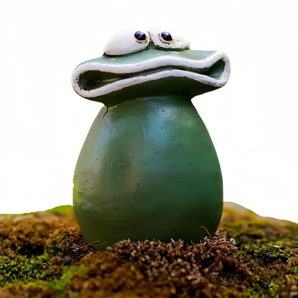 Big-Mouthed Frog Resin Desktop Decoration Free Shipping