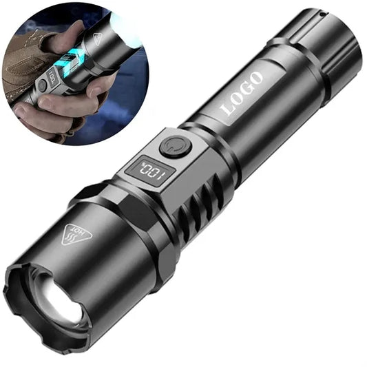Outdoor Rechargeable LED Flashlight with 3 Light Modes