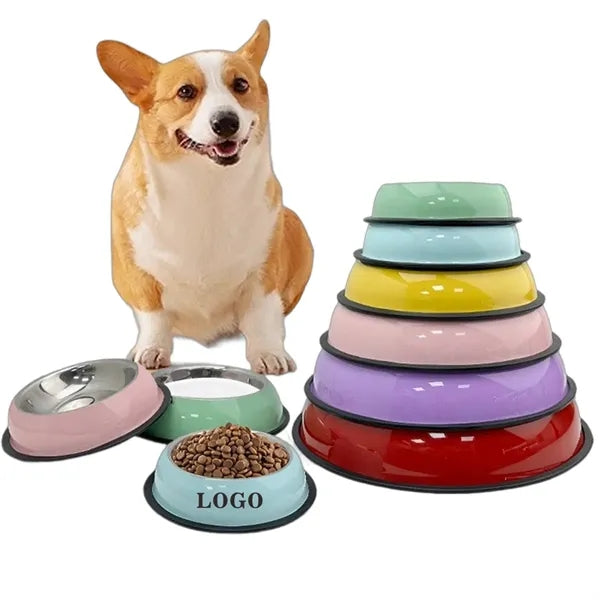 Non-Slip Stainless Steel Pet Food Bowl