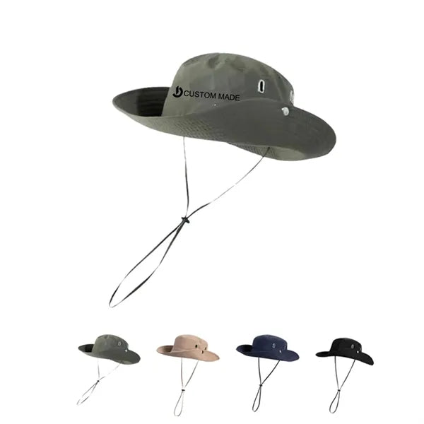 Adjustable Outdoor Fishing Wide Brim Sun Bucket Hat