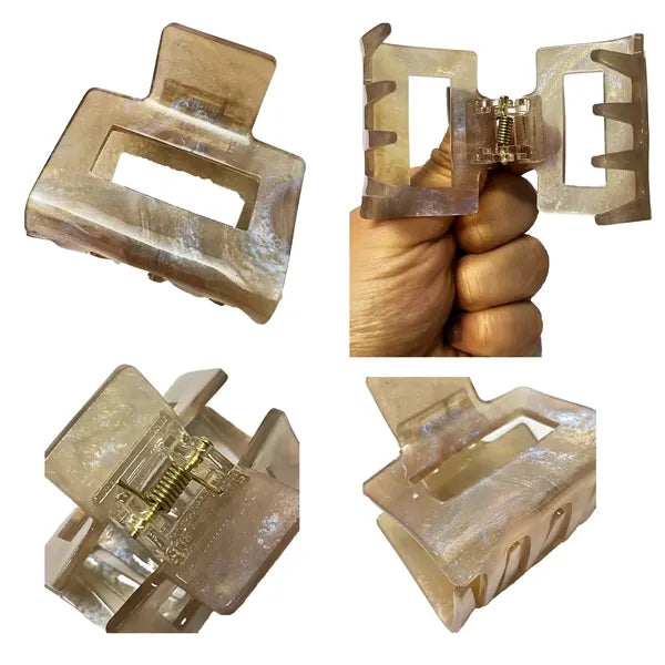 Summer Colorful 1.97Inch Small Square Acetate Hair Clip