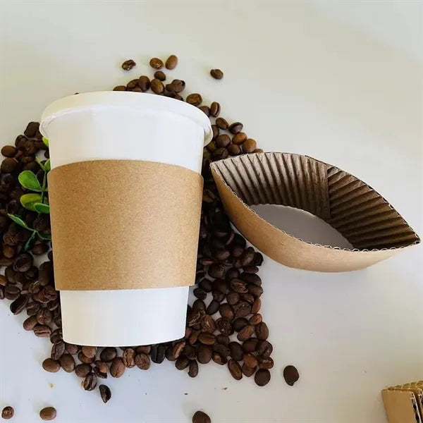 Kraft Paper Coffee Cup Clutch Sleeve