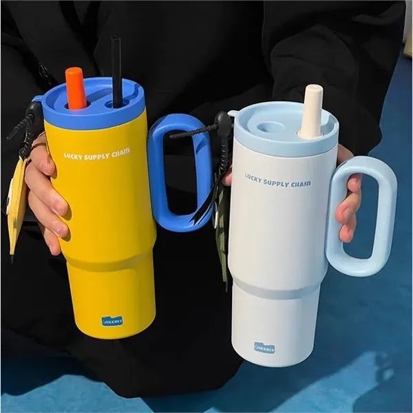 25oz Insulated Stainless Steel Car Tumbler W/ Filter Handle