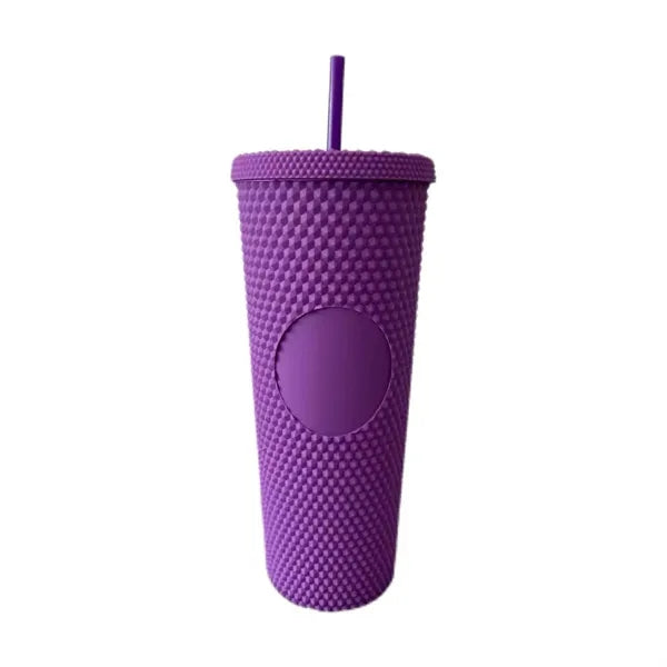 24 oz Plastic straw cup