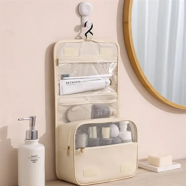 Hanging toiletries bag