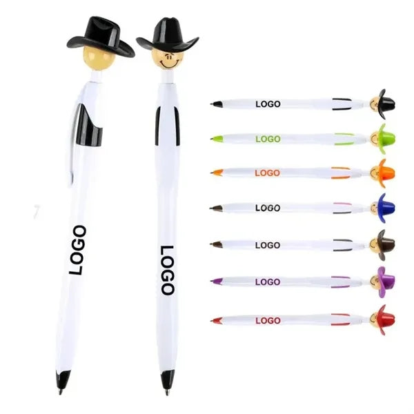 Cartoon Cowboy Pen with Custom Logo