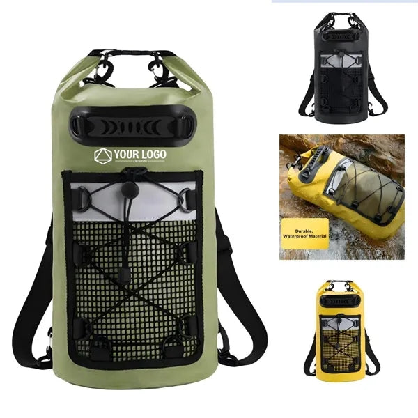 500D PVC Waterproof Dry Bag with Roll-Top Closure