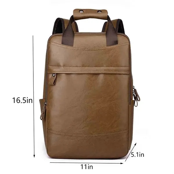 Leather Casual Backpack