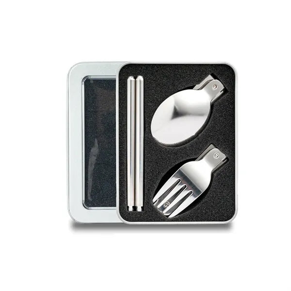 Foldable Spoon Fork Chopsticks Set