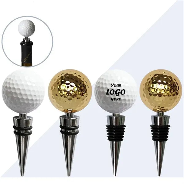 Golf Ball Wine Bottle Stopper