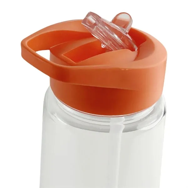 Clear Impact Water Bottle with Flip Straw Lid