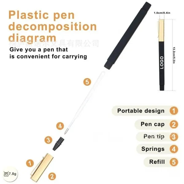 Square - Barrel Custom Logo Pen