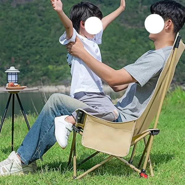 Outdoor Camping Folding Fishing Moon Chair